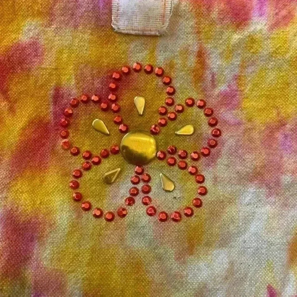 Hand Tie dyed lunch bag - Picture 4 of 6